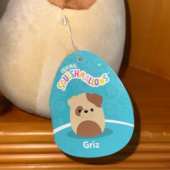 Squishmallow 7" Griz The Bulldog - NEW - Picture 5 of 7